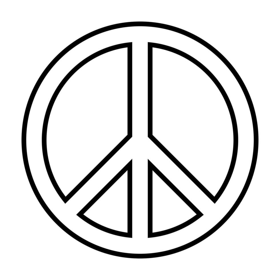paz firmar icono para aplicaciones y sitios web vector