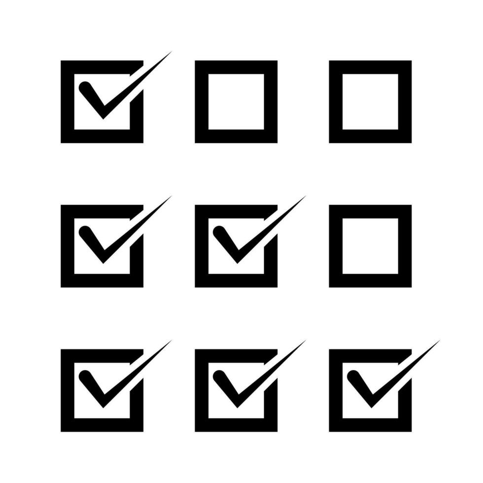 check mark icon - vector