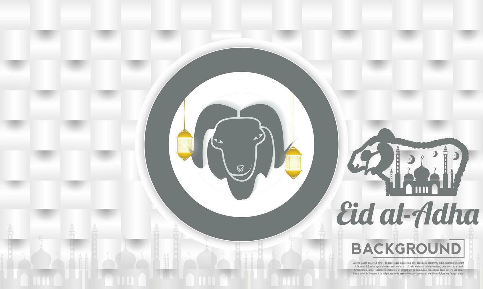 Eid al adha abstract background vector