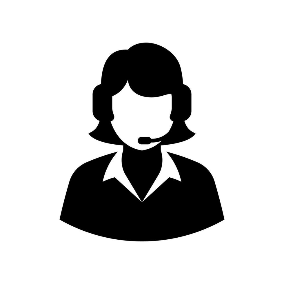 Customer service icon isolated on white background vector