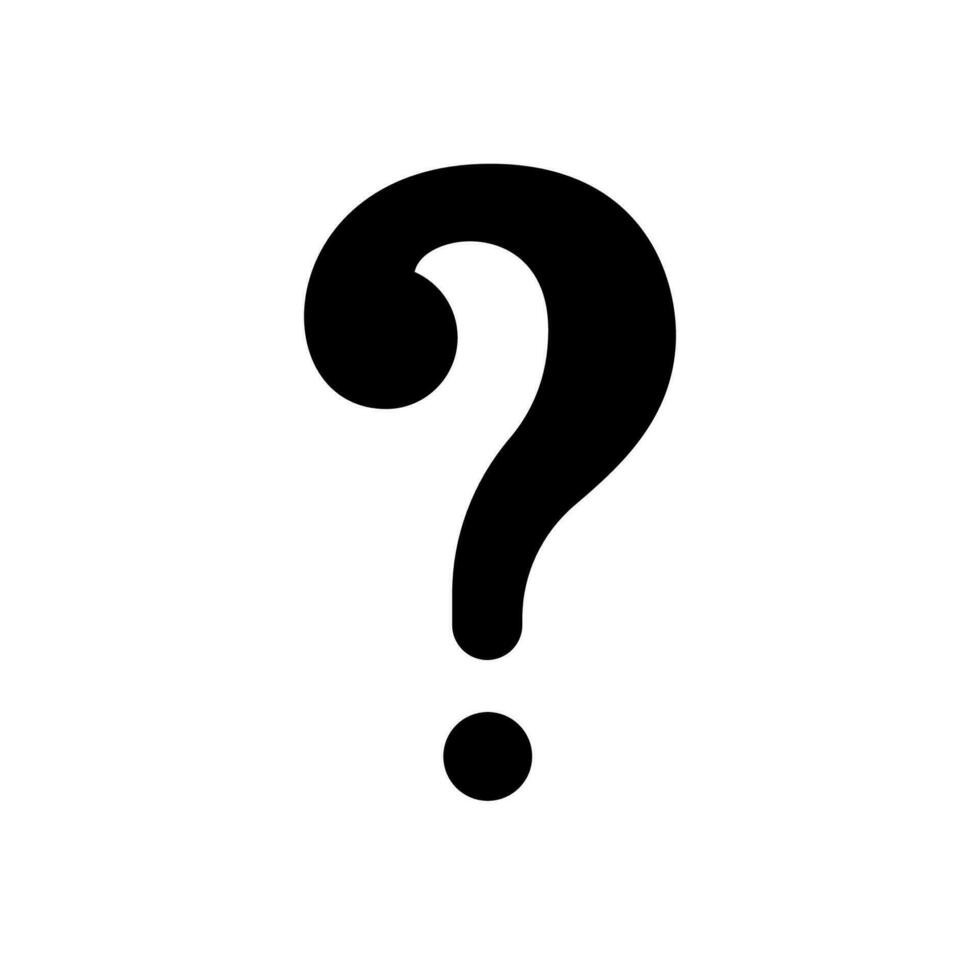 question mark  icon vector isolated
