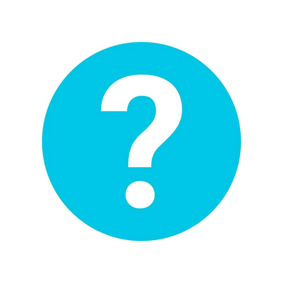 question mark  icon vector isolated