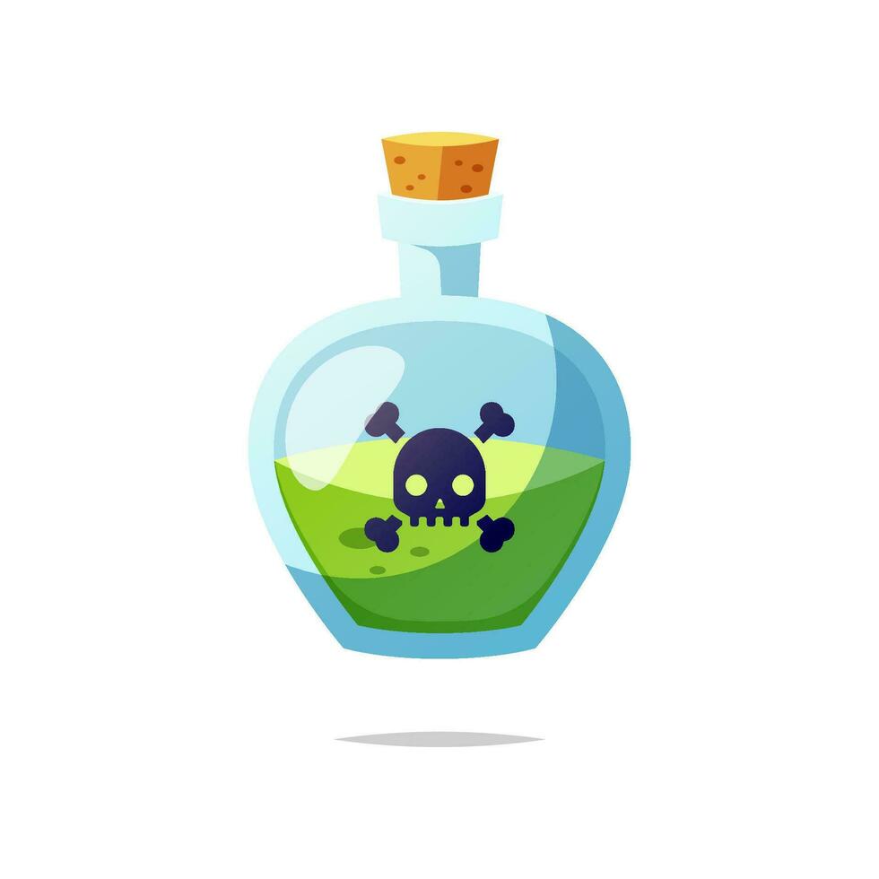 Poison bottle vector isolated