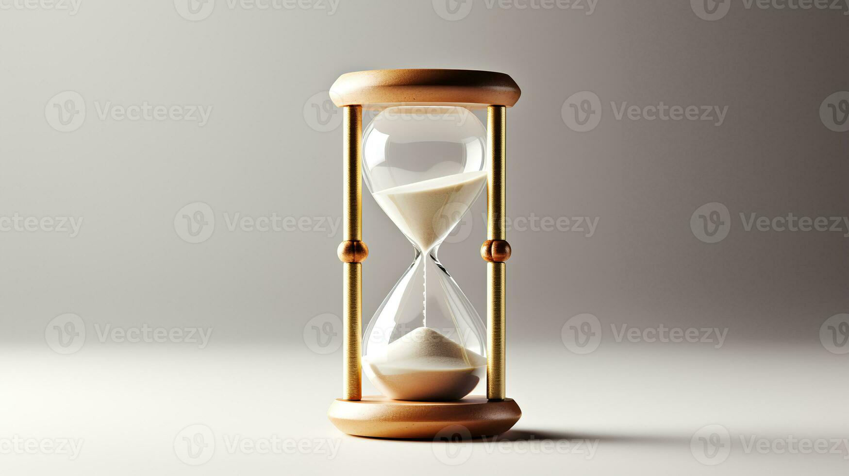 Photo of Minimalis hourglass isolated on white background