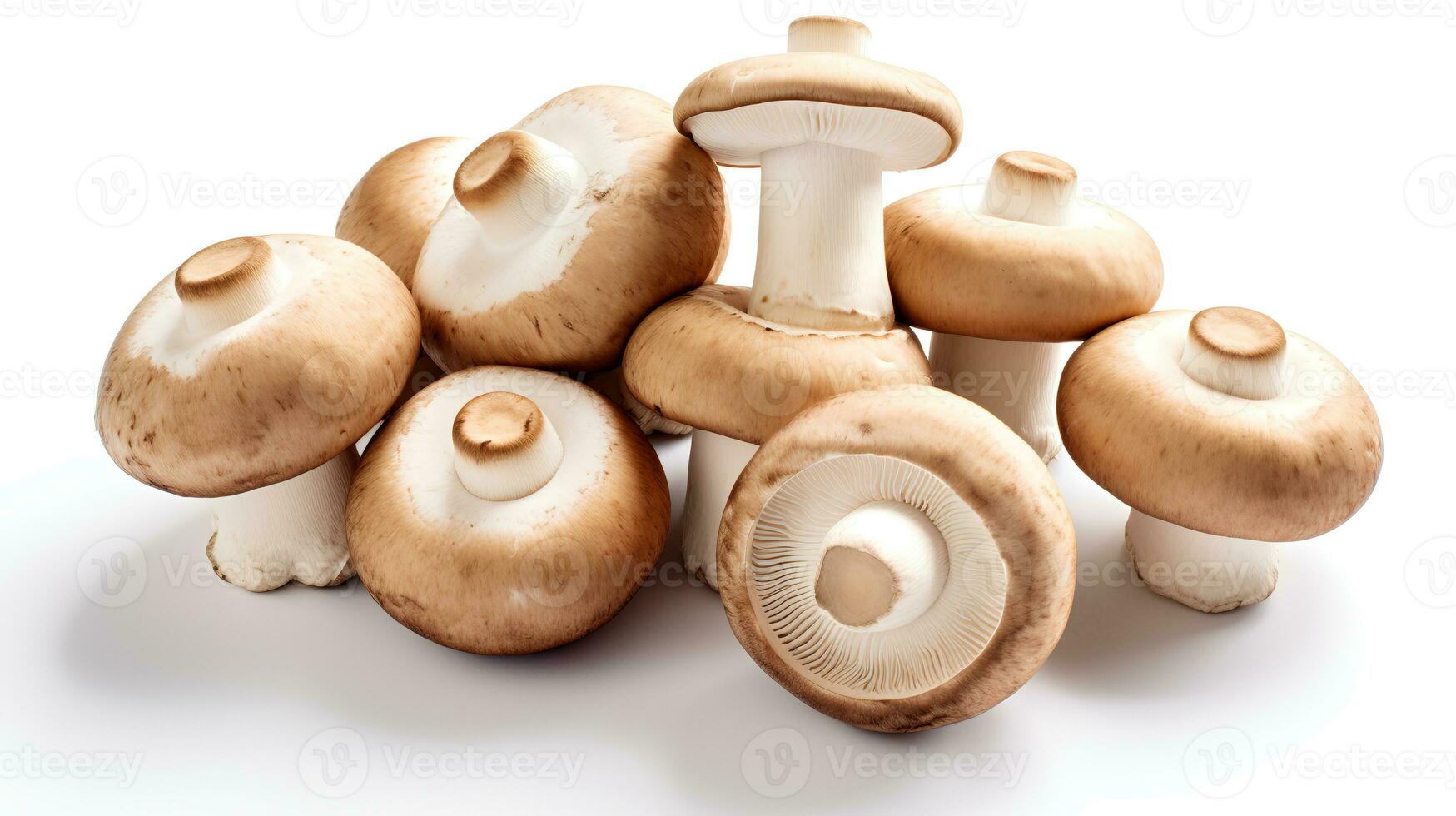 Photo of Mushrooms isolated on white background