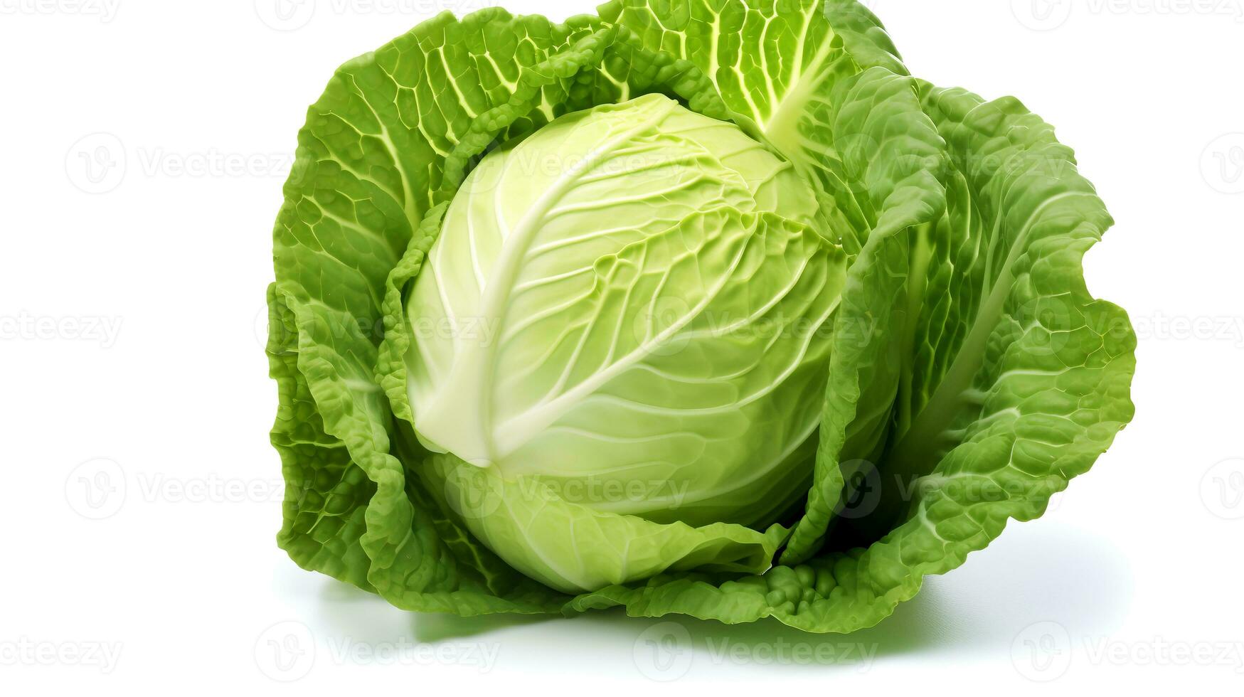 Photo of Cabbage isolated on white background