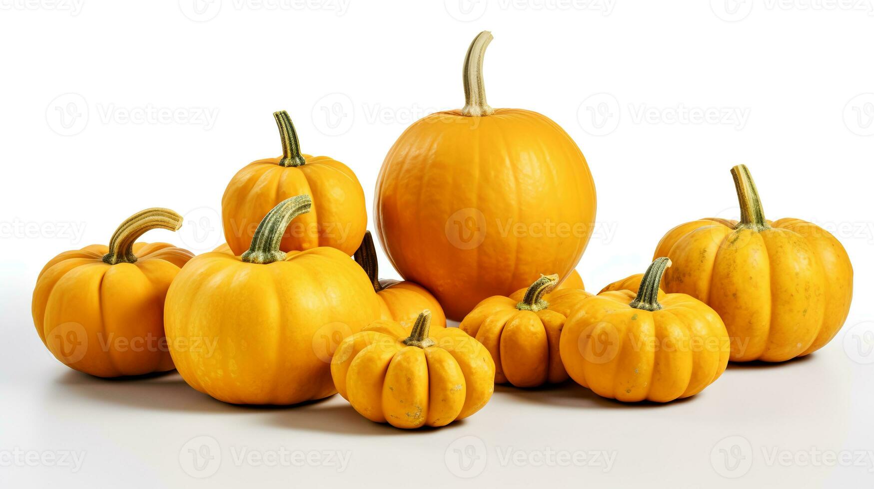 Photo of Pumpkins isolated on white background