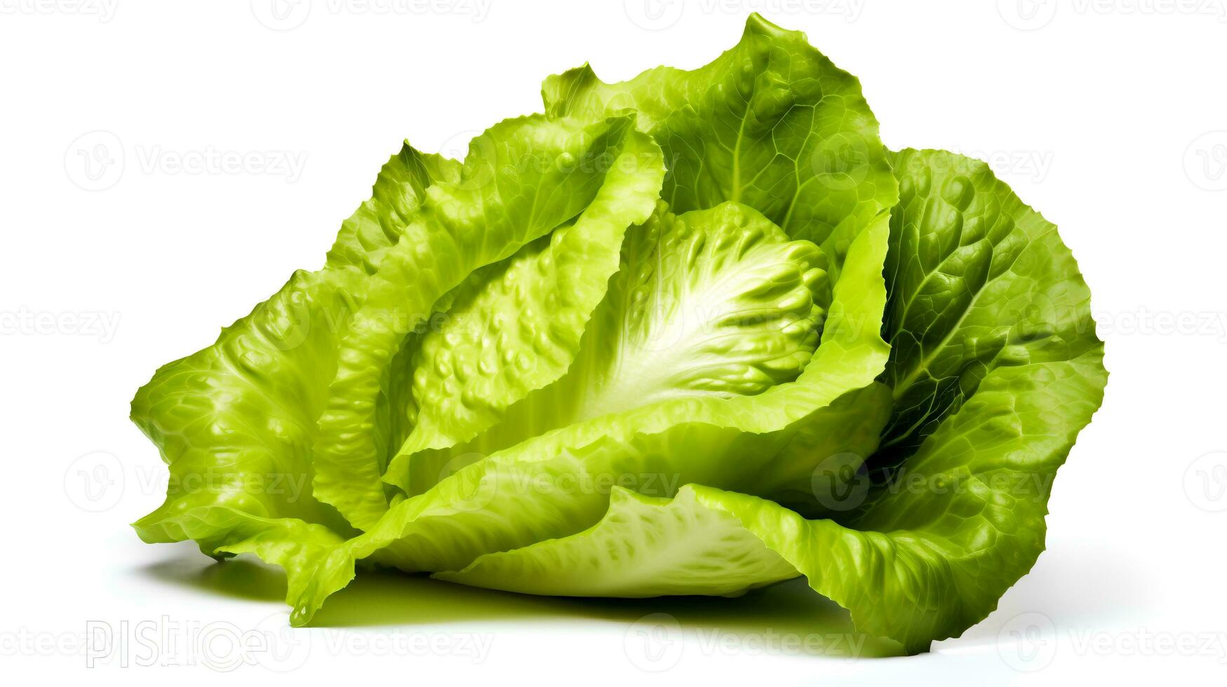 Photo of Fresh Lettuce isolated on white background