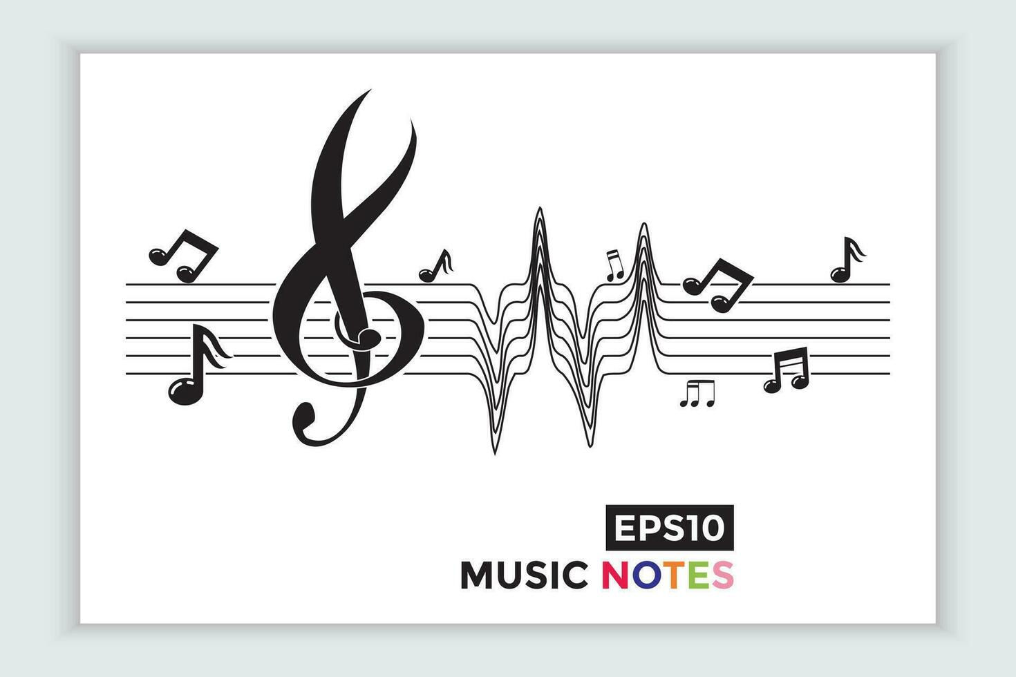 música escala o música Nota firmar o símbolo. musical escala íconos elemento vector para bandera material, antecedentes.