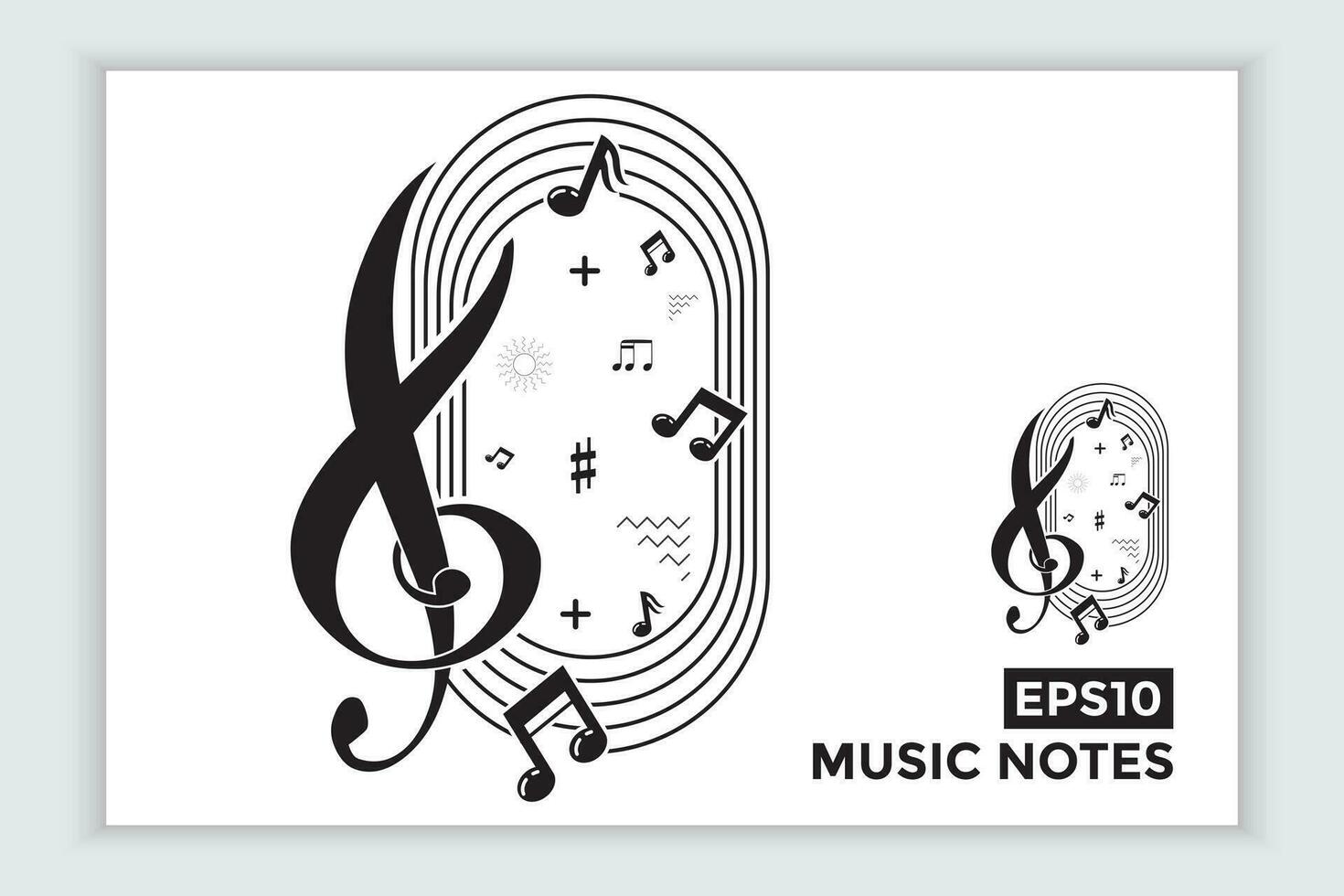 música escala o música Nota firmar o símbolo. musical escala íconos elemento vector para bandera material, antecedentes.