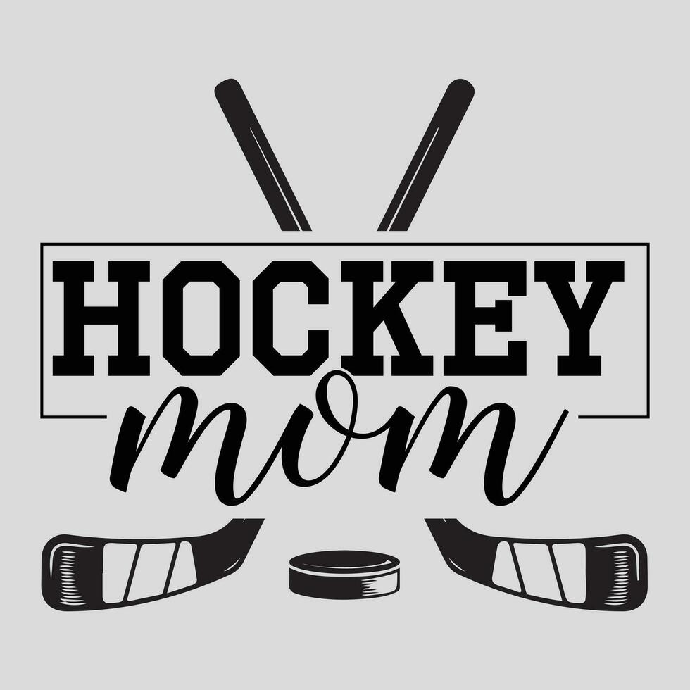 hockey mamá madres día regalo vector
