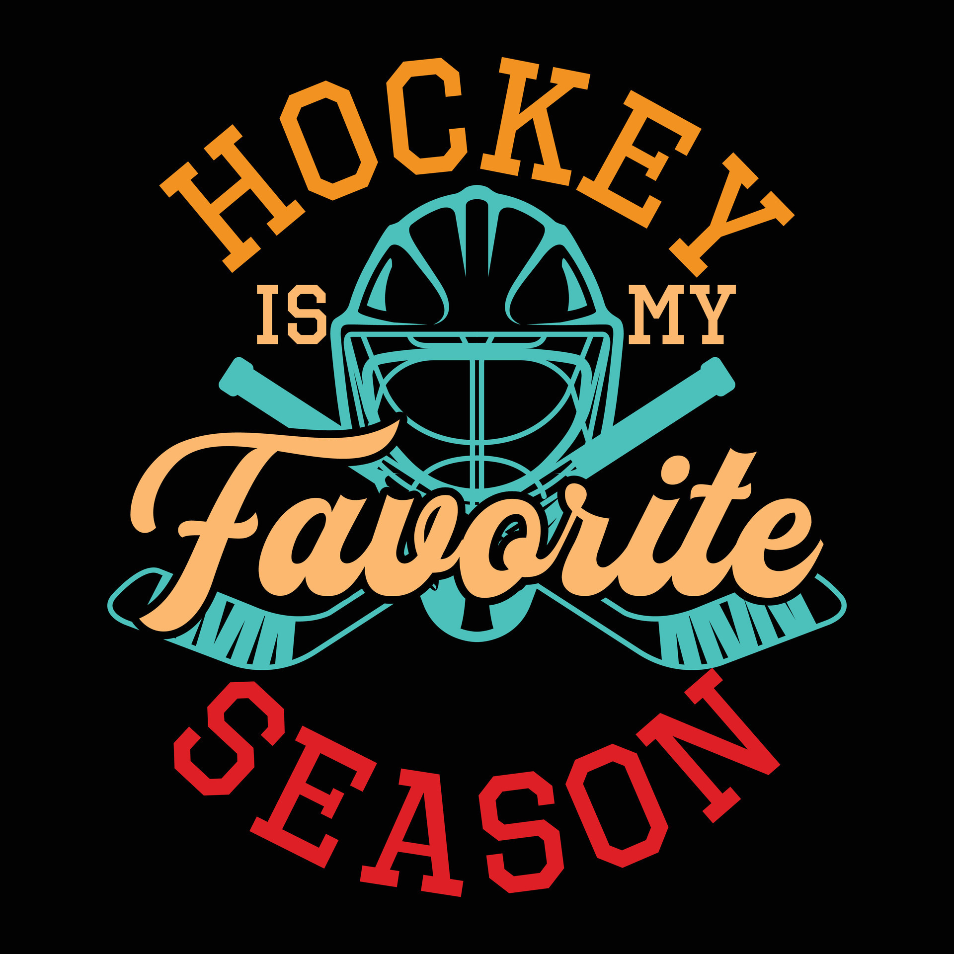 Girl Who Loves Hockey T-shirt Design Vector Download