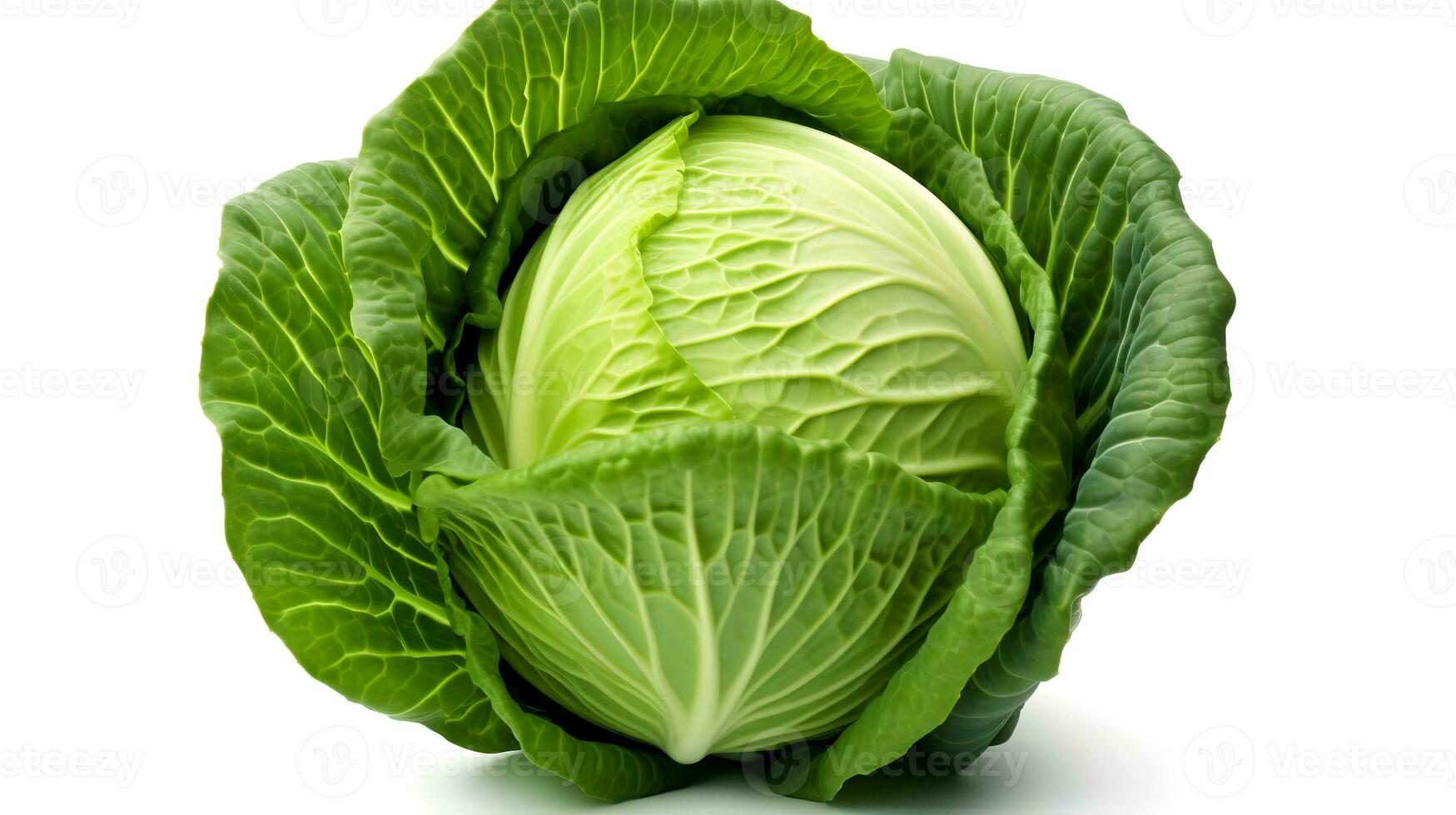 Photo of Cabbage isolated on white background