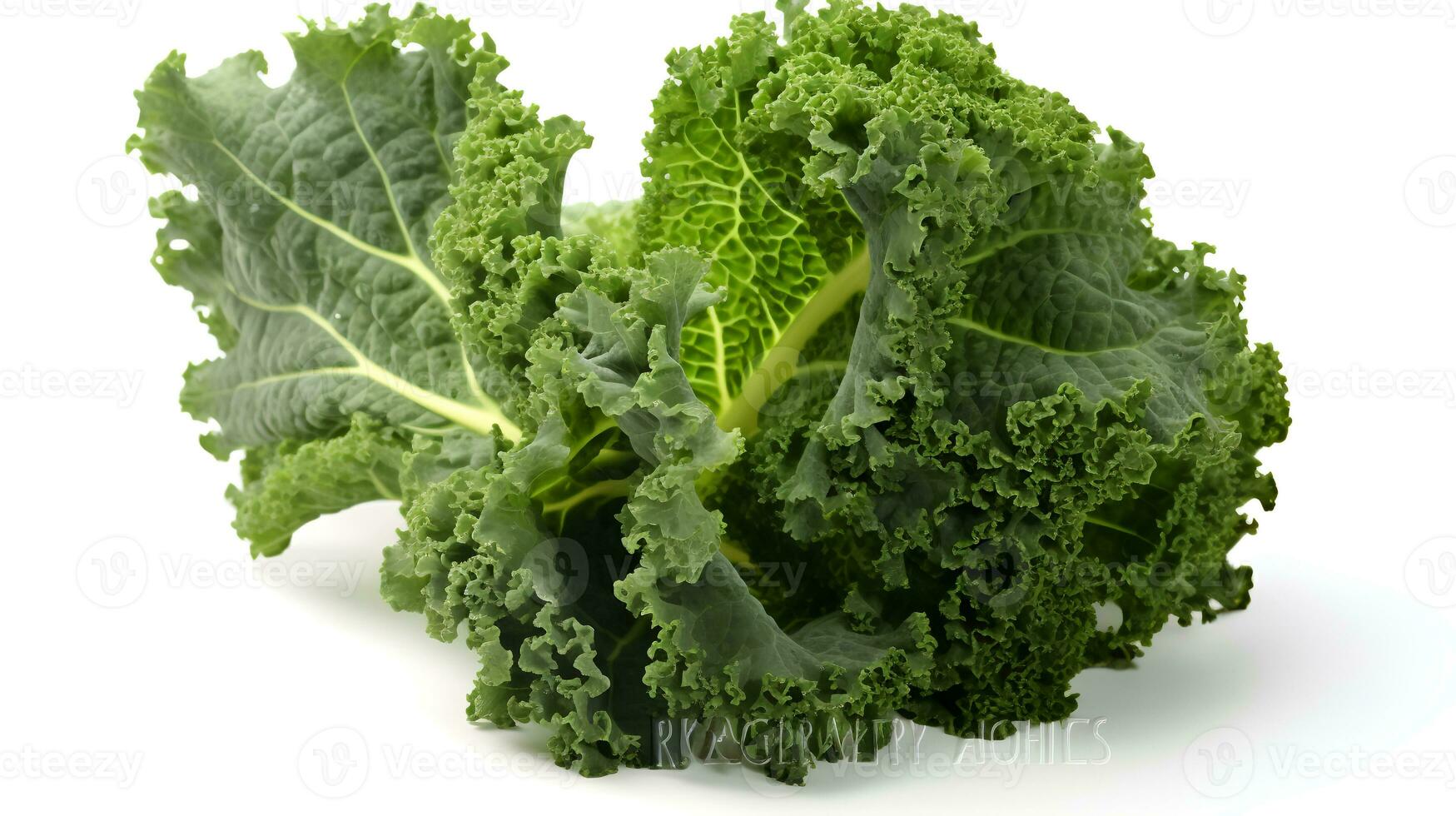 Photo of Kale isolated on white background