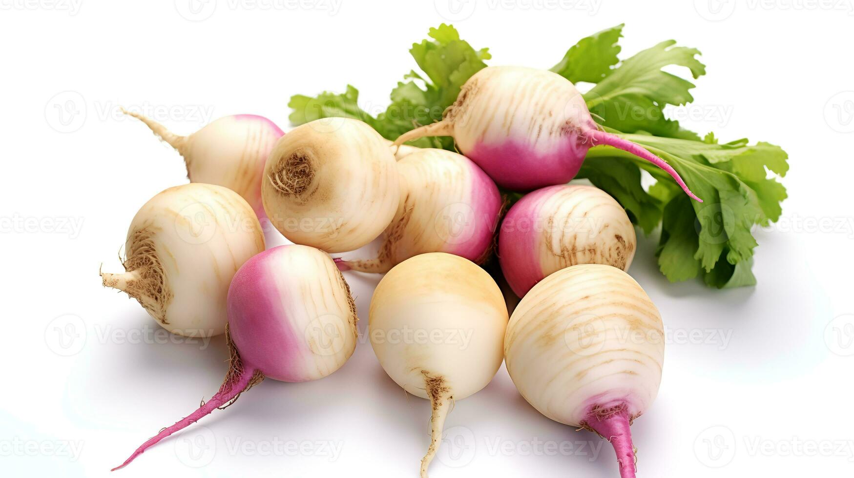 Photo of Turnips isolated on white background