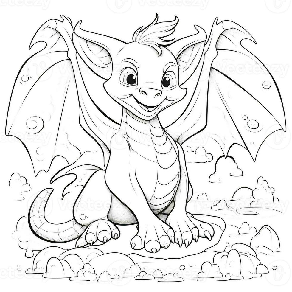 Dragon Coloring Pages For Kids photo