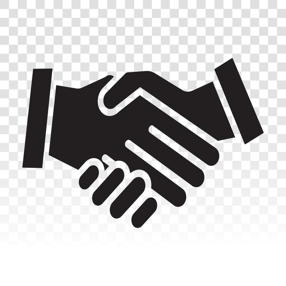 Business agreement handshake icon for application and website vector