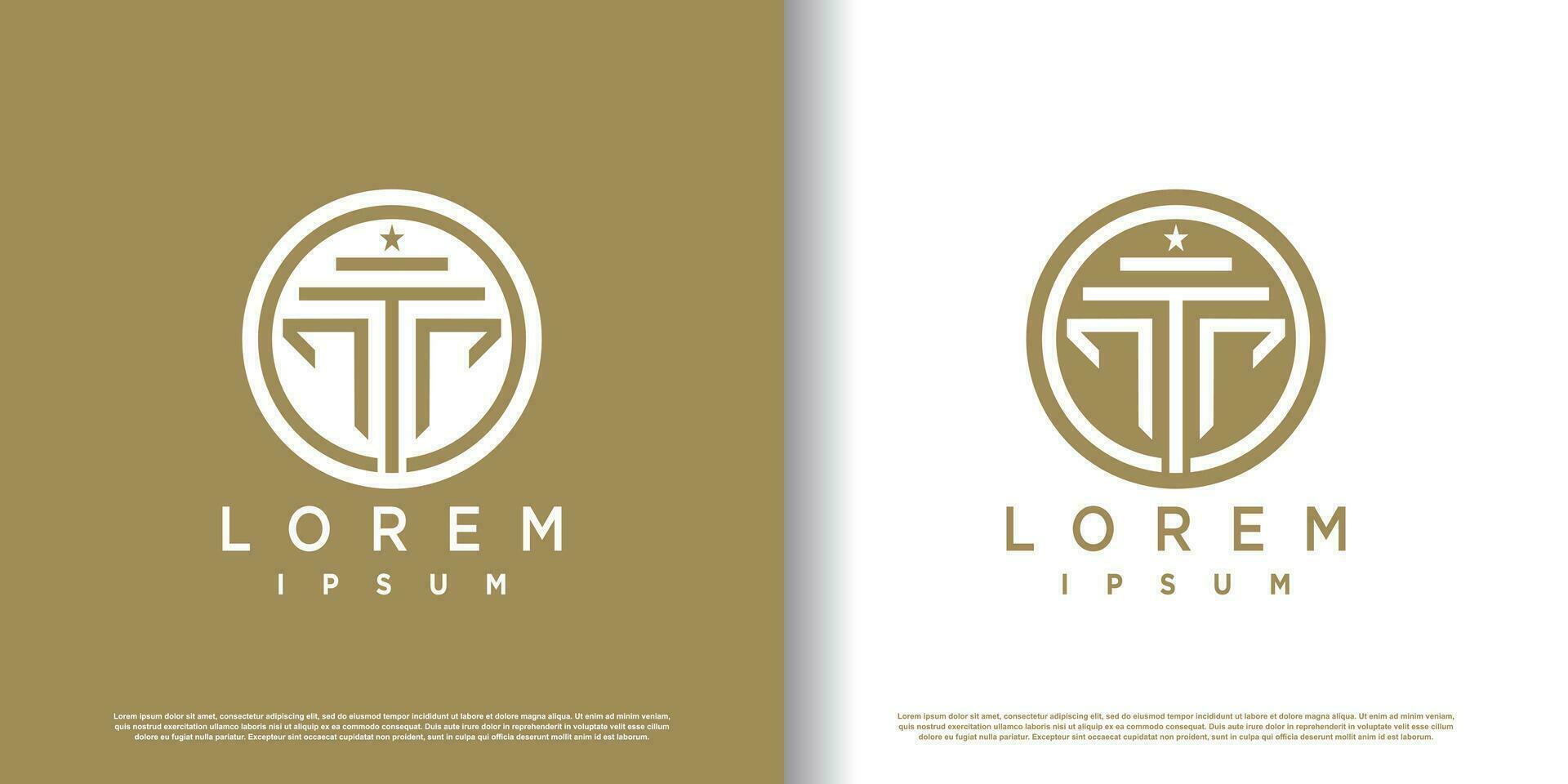law logo design with creative concept premium vector