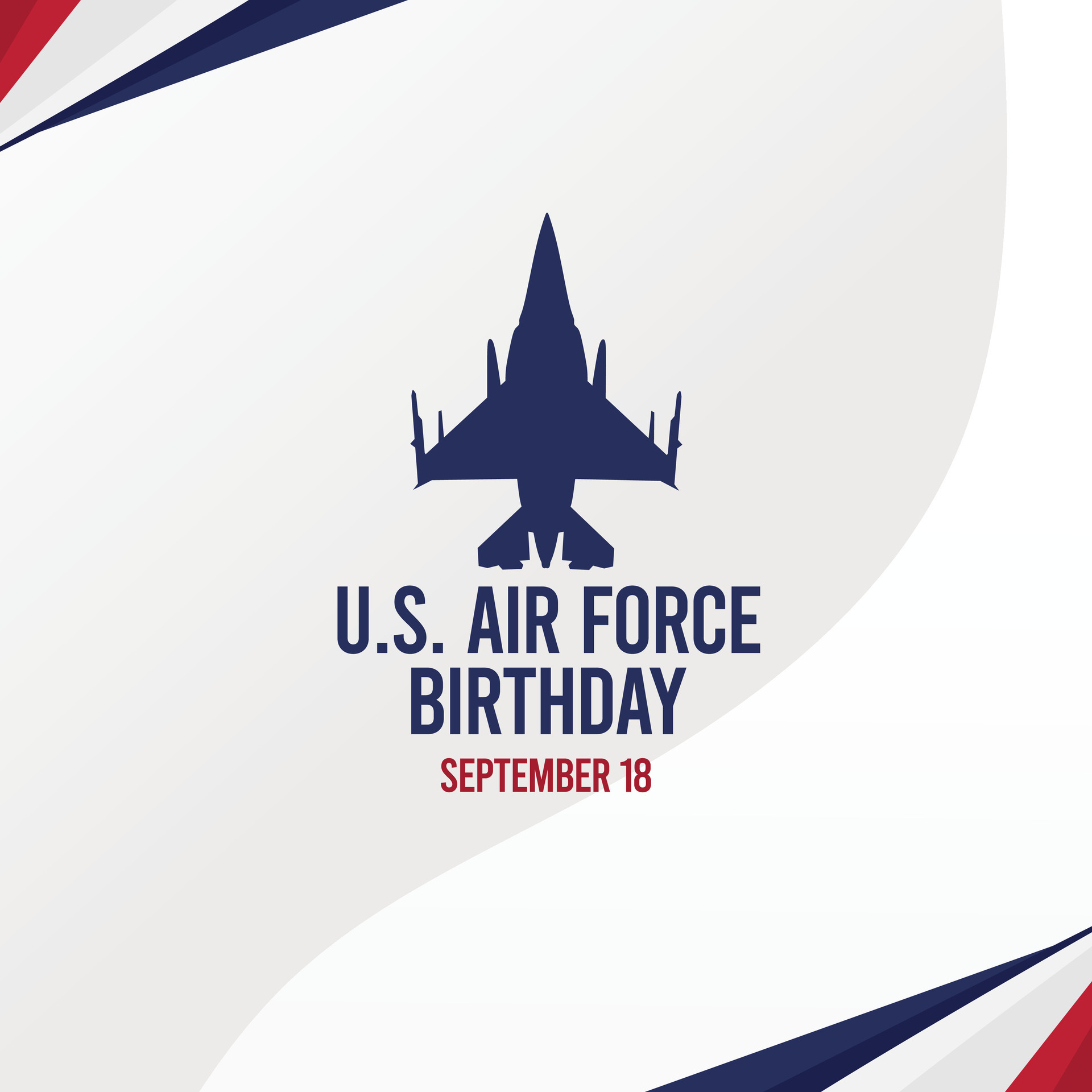 Flat U.S. Air Force Birthday Vector 26745223 Vector Art at Vecteezy