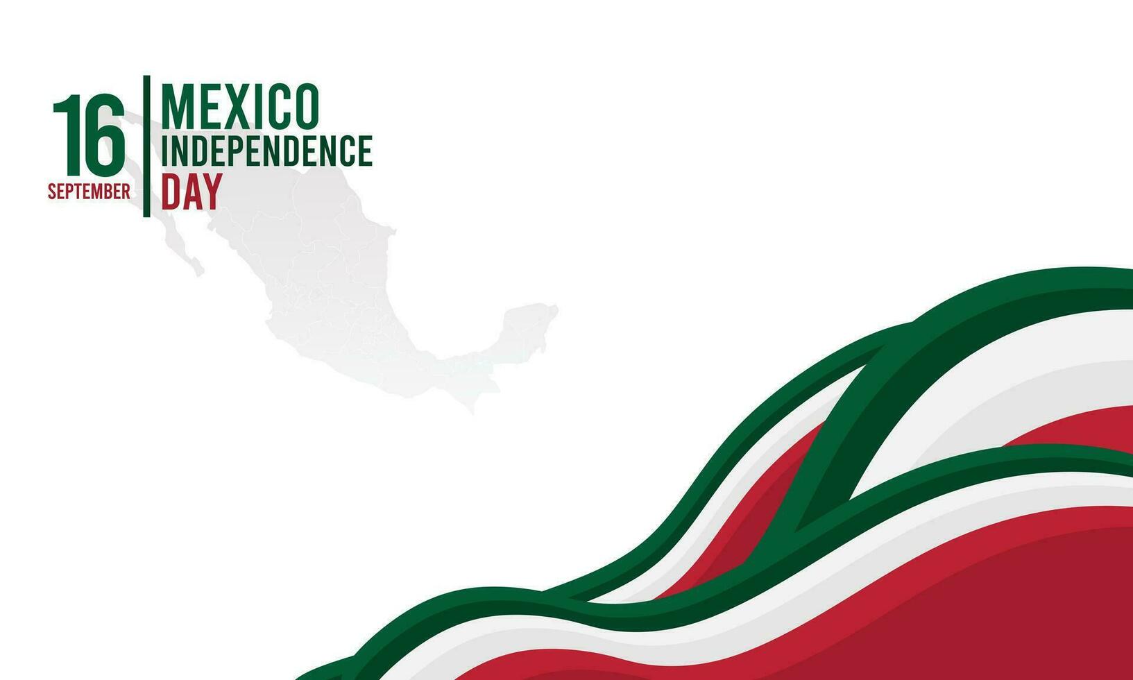 Mexico independence day background with copy space vector