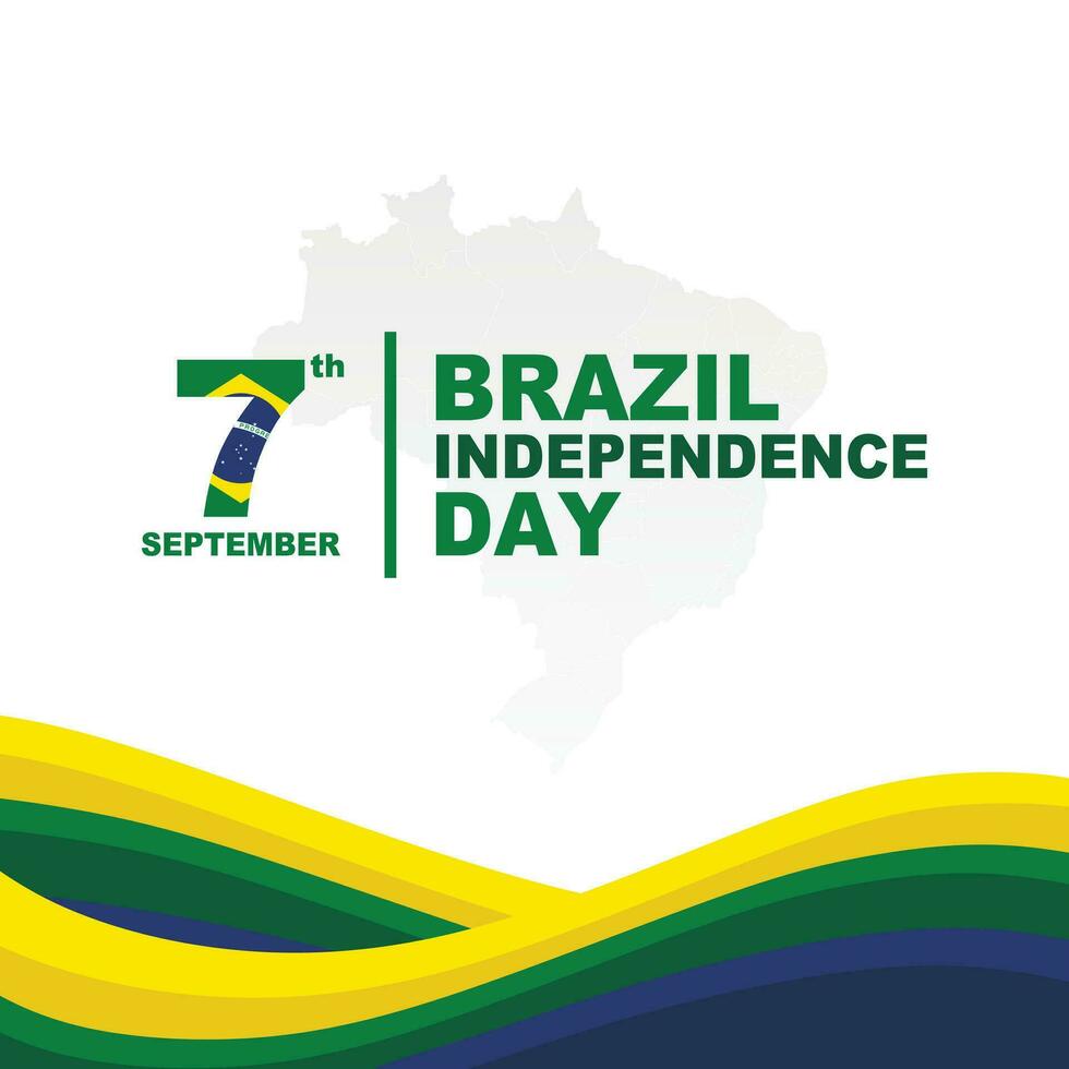 Brazil independence day vector