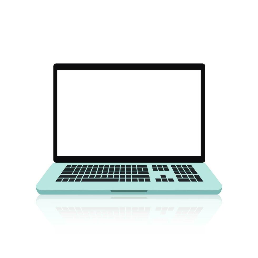 Realistic electronic devices - computer monitors, desktops, laptops vector