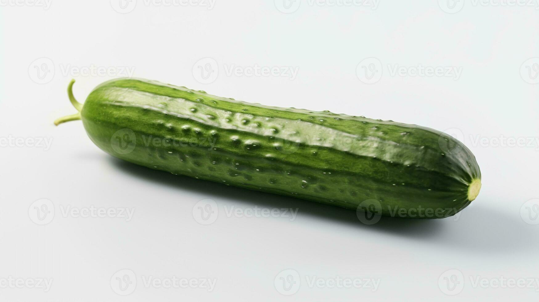 Photo of Cucumbers isolated on white background