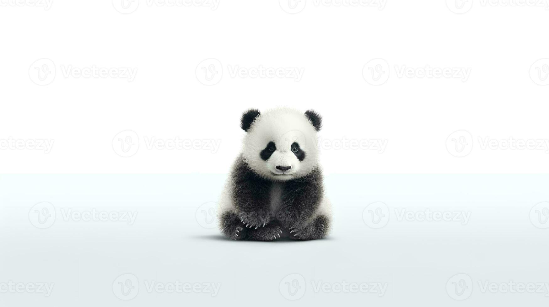foto de un panda en blanco antecedentes