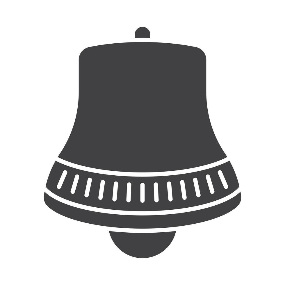 Notification alert bell - flat icon for apps or websites vector