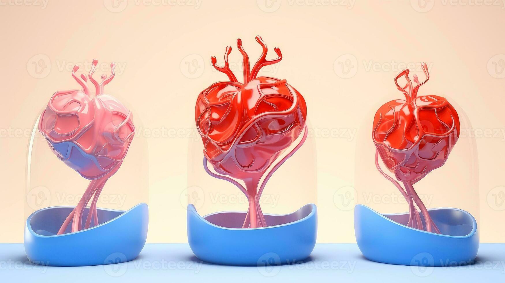 3D illustration of the human organ systems, Human internal organs. Anatomy. Nervous, circulatory, digestive, excretory, urinary,and bone systems. Medical education concept, Generative AI illustration photo