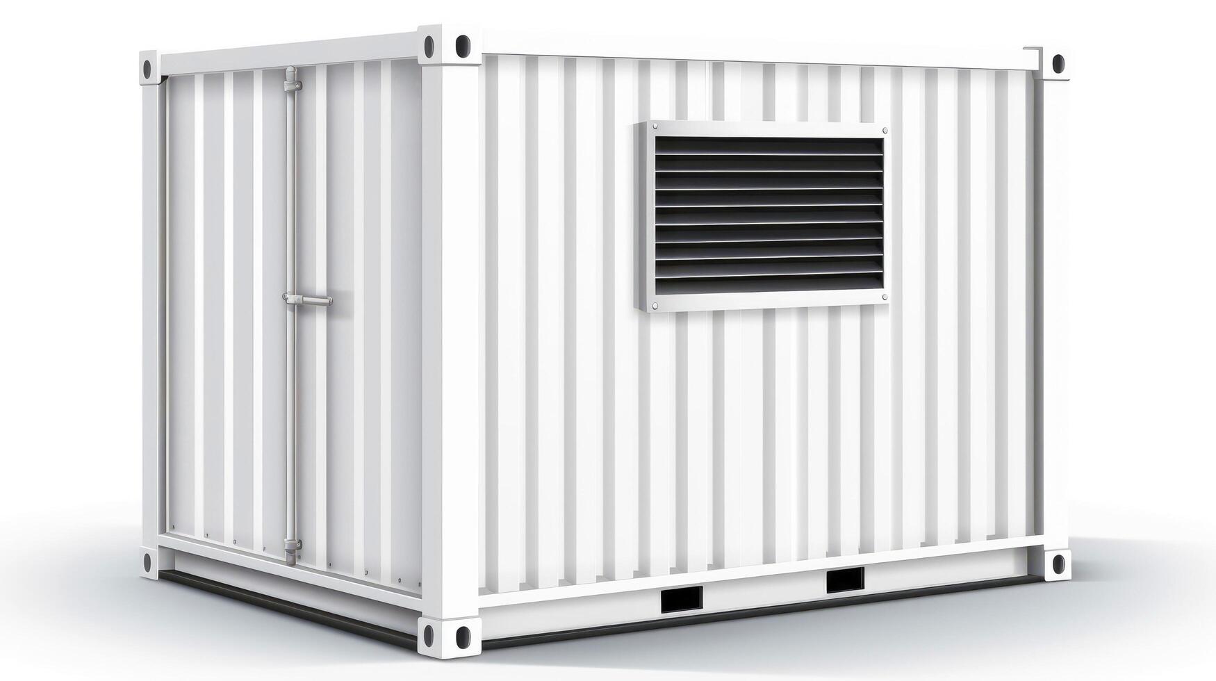Mobile office buildings or container site office for construction site. Shipping container. Portable house and office cabins, illustration photo