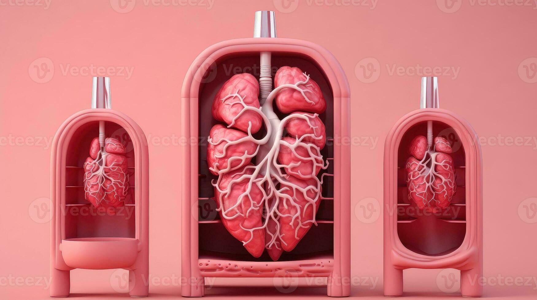 3D illustration of the human organ systems, Human internal organs. Anatomy. Nervous, circulatory, digestive, excretory, urinary,and bone systems. Medical education concept, Generative AI illustration photo