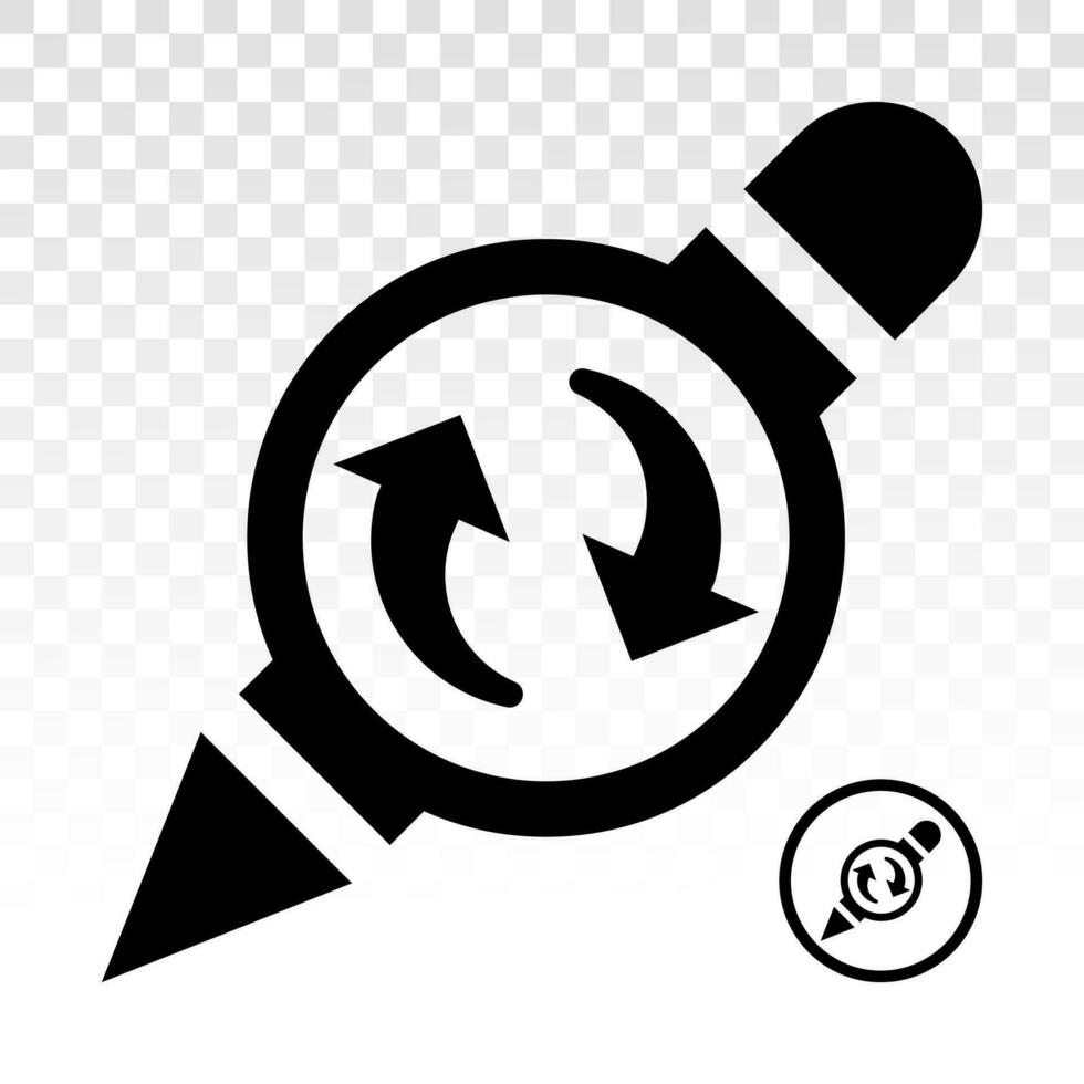 Past edit or editing history flat icon for apps and websites 26746307