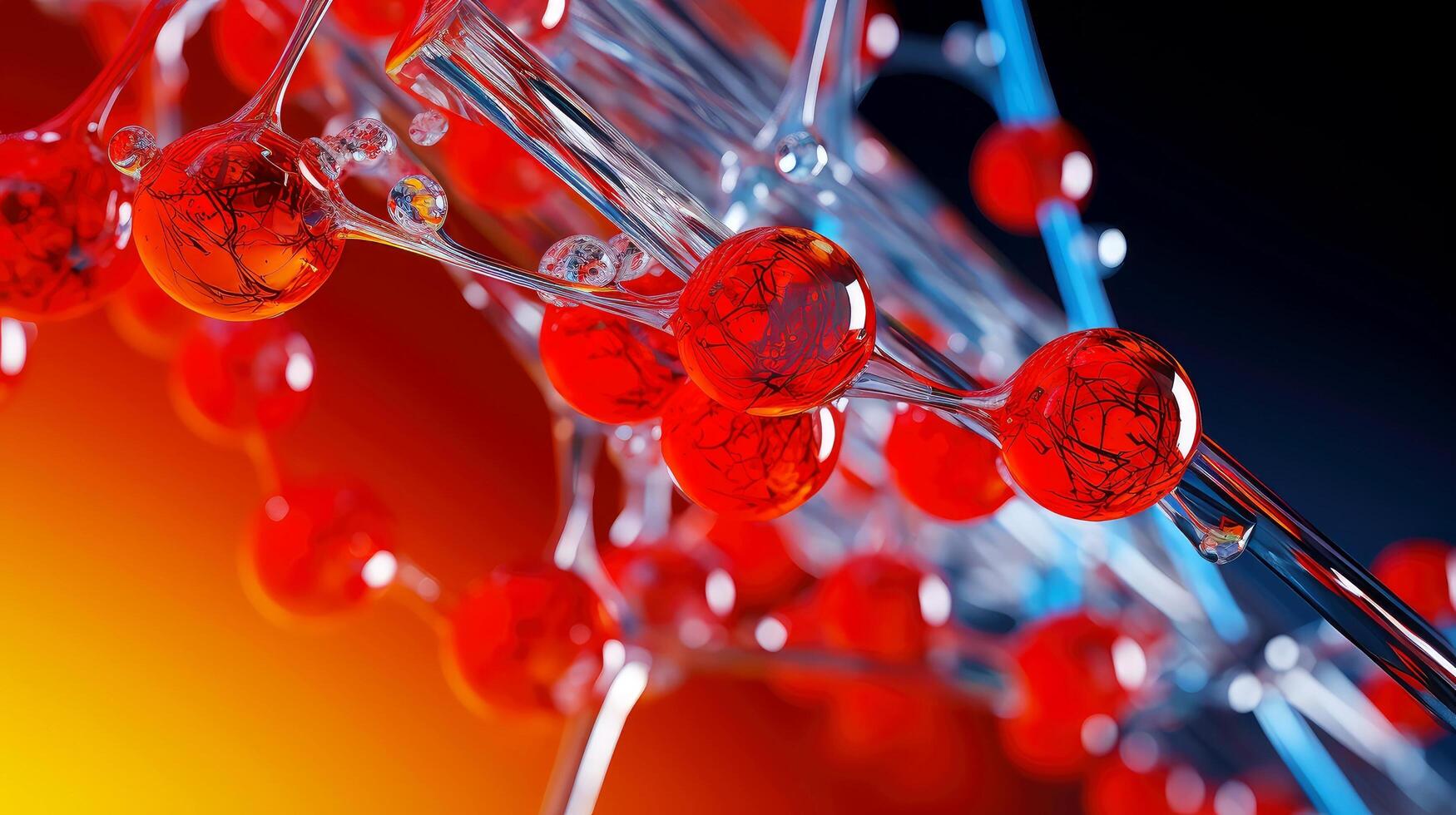 Medical studies of molecular structures. Science in the service of human. Technologies of the future in our life. molecule of medicine model, illustration photo
