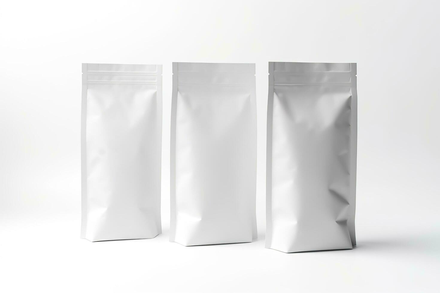 Blank Bag mockup design on white background. Generative AI photo