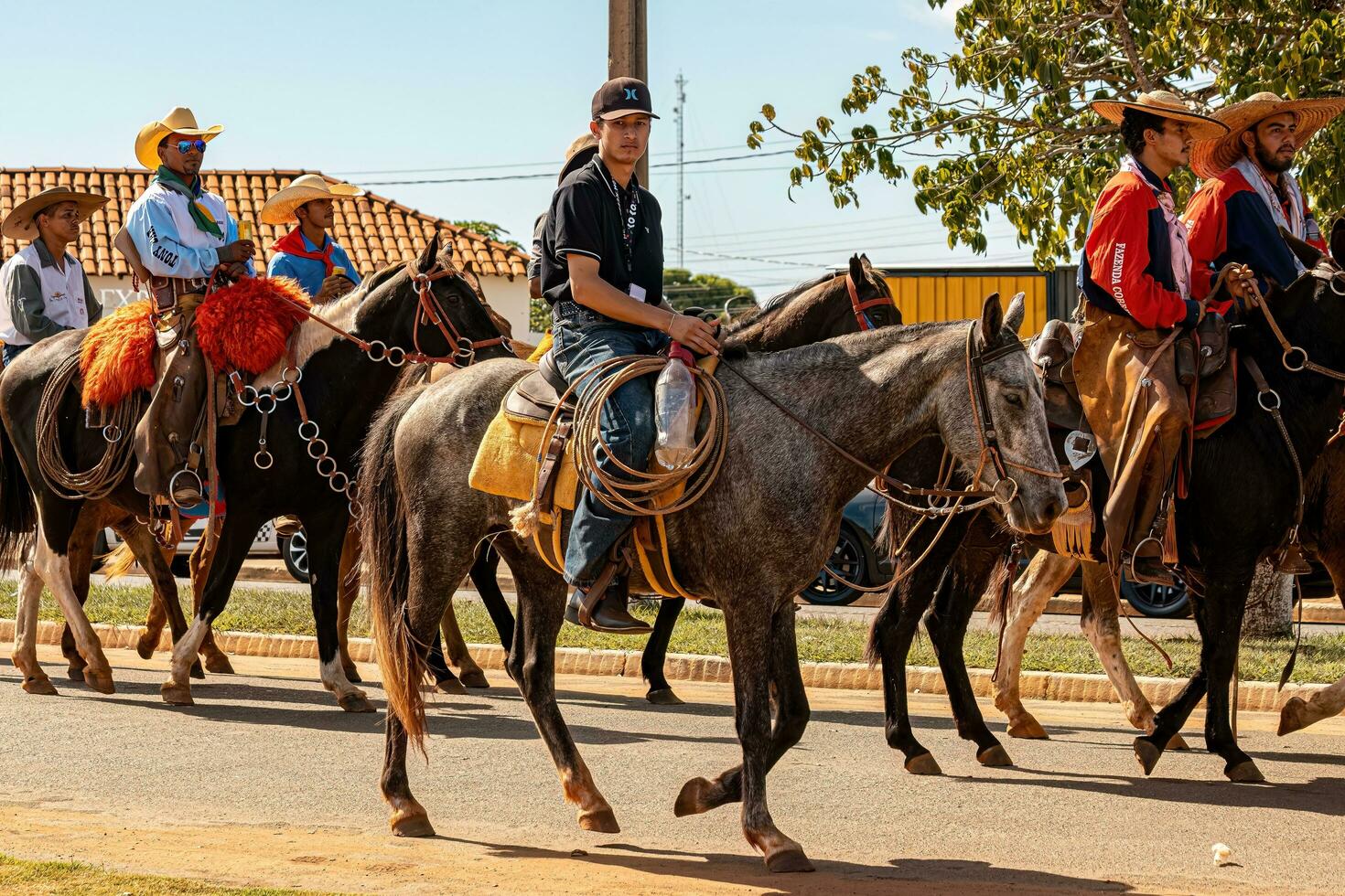 Apore, Goias, Brazil - 05 07 2023 Horseback riding event open to the public photo