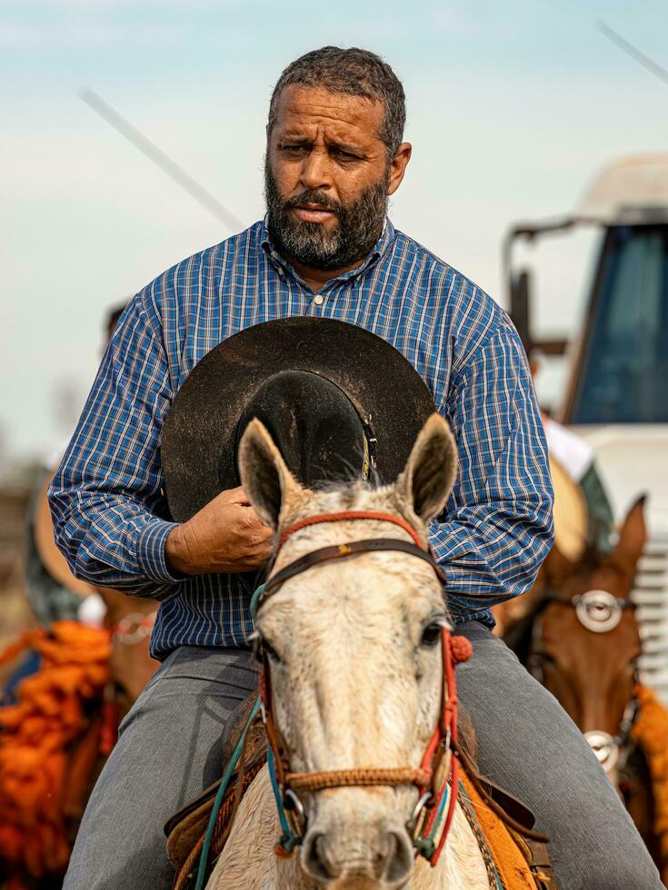 Apore, Goias, Brazil - 05 07 2023 Horseback riding event open to the public photo