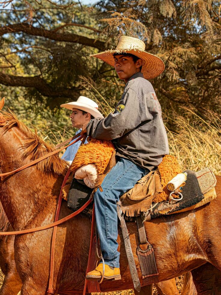 Apore, Goias, Brazil - 05 07 2023 Horseback riding event open to the public photo
