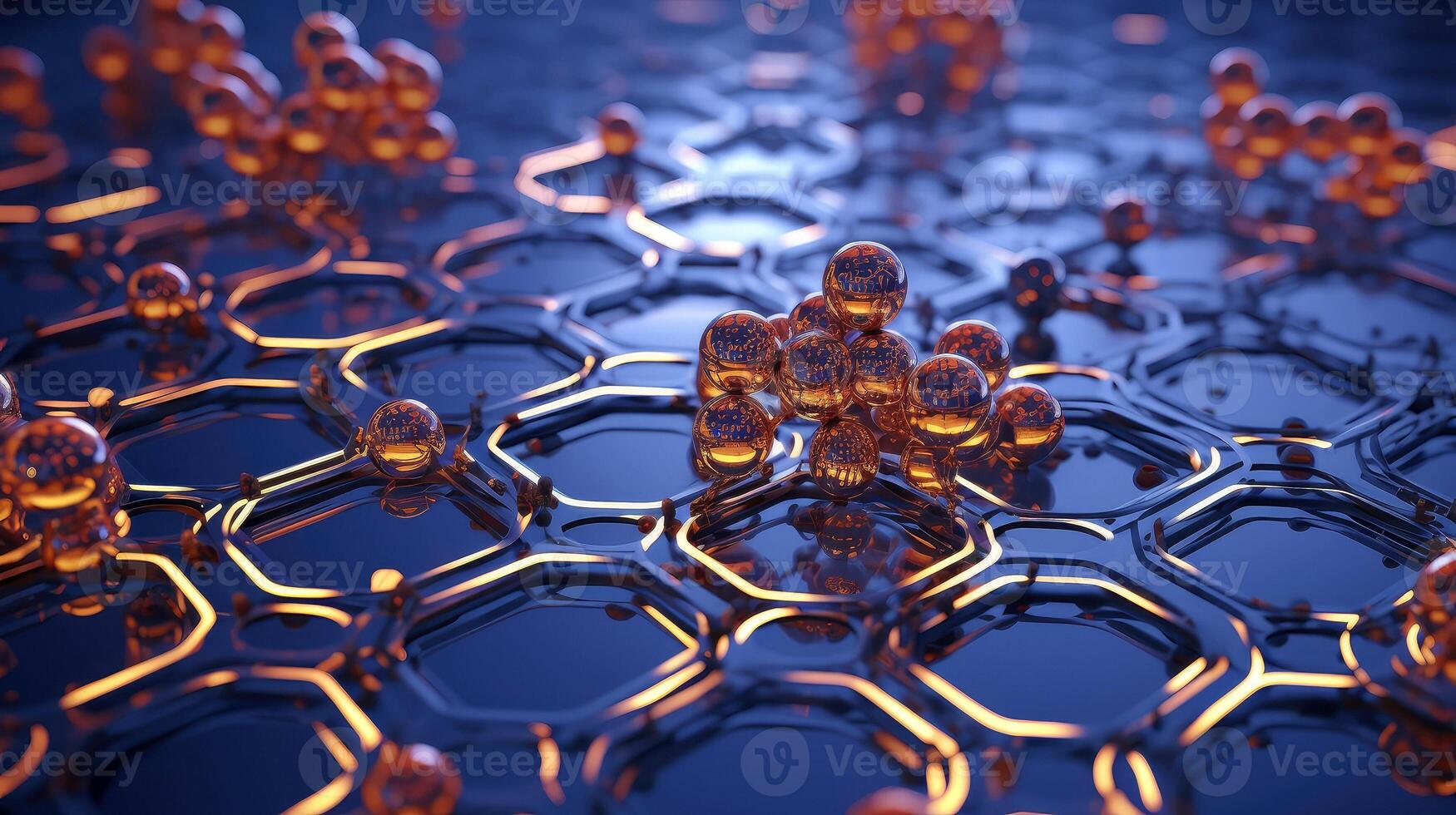 Medical studies of molecular structures. Science in the service of human. Technologies of the future in our life. molecule of medicine model, illustration photo