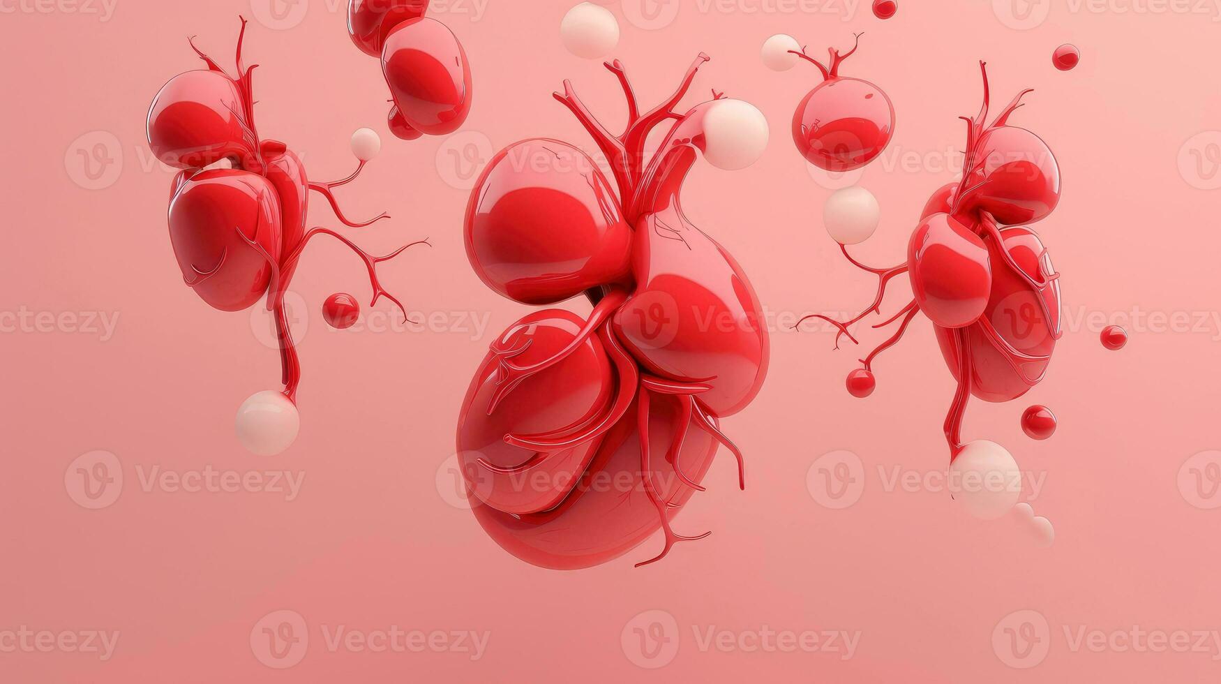 3D illustration of the human organ systems, Human internal organs. Anatomy. Nervous, circulatory, digestive, excretory, urinary,and bone systems. Medical education concept, Generative AI illustration photo