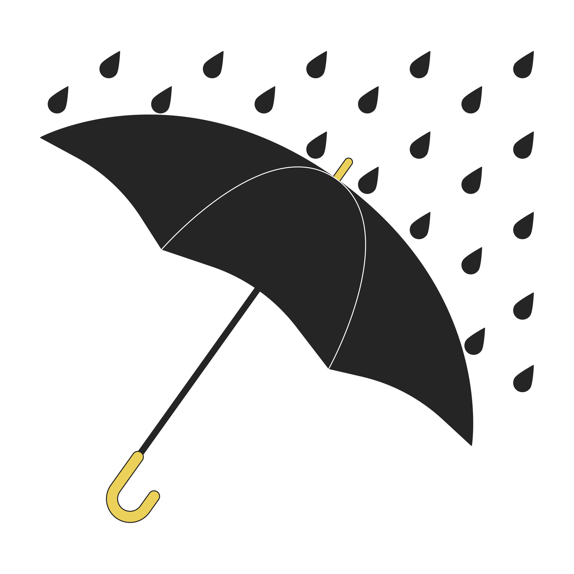 Umbrella with rain hotsell