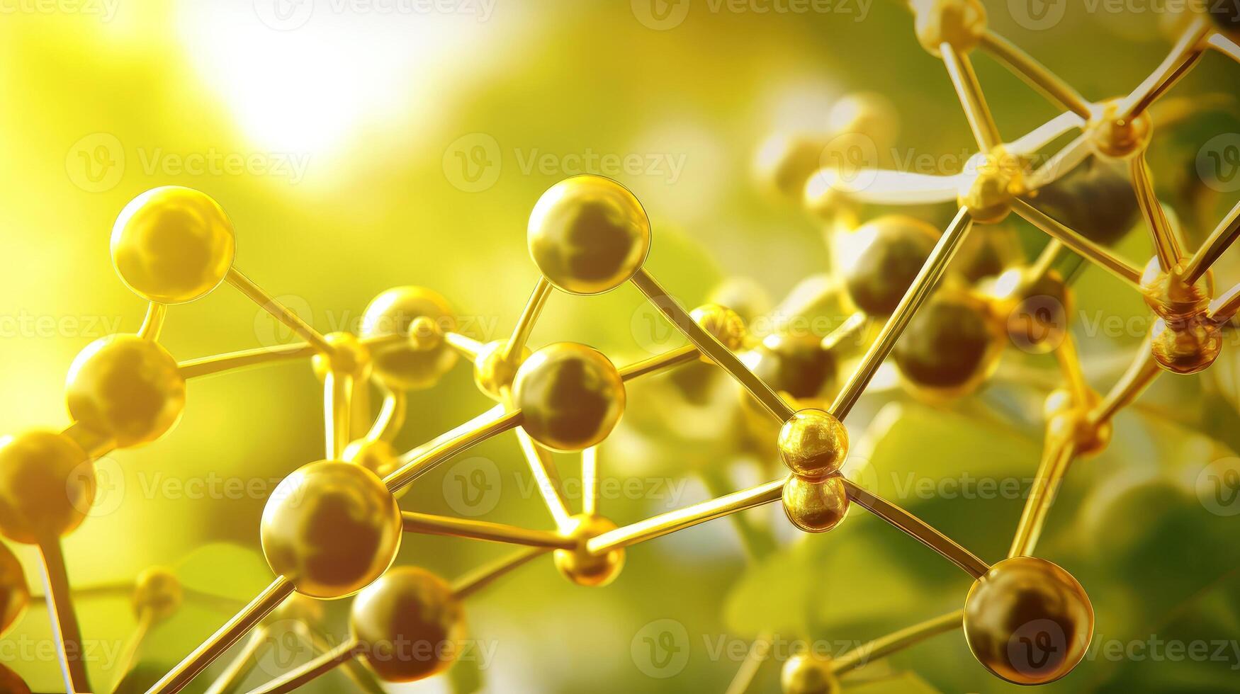 Medical studies of molecular structures. Science in the service of human. Technologies of the future in our life. molecule of medicine model, Generative AI illustration photo