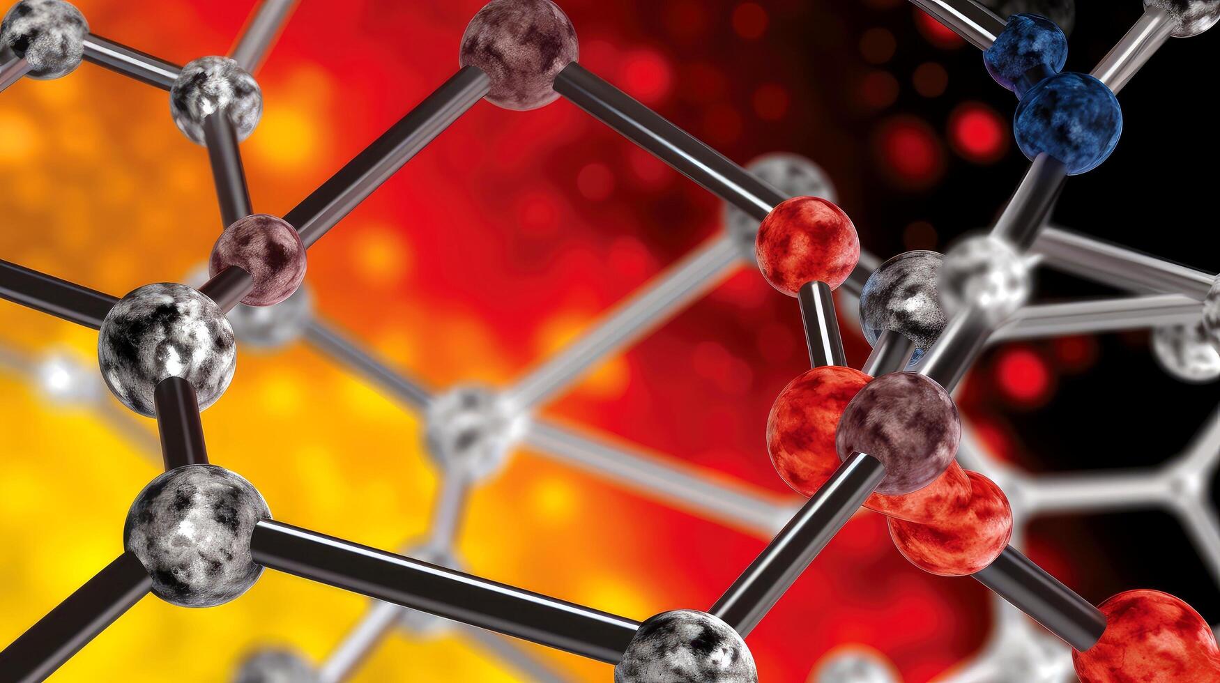 Medical studies of molecular structures. Science in the service of human. Technologies of the future in our life. molecule of medicine model, illustration photo