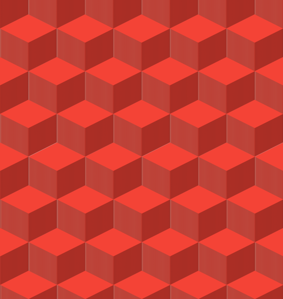 cube seamless geometric pattern. cube pattern. 3d cube. 3d cube seamless pattern. red cube. png
