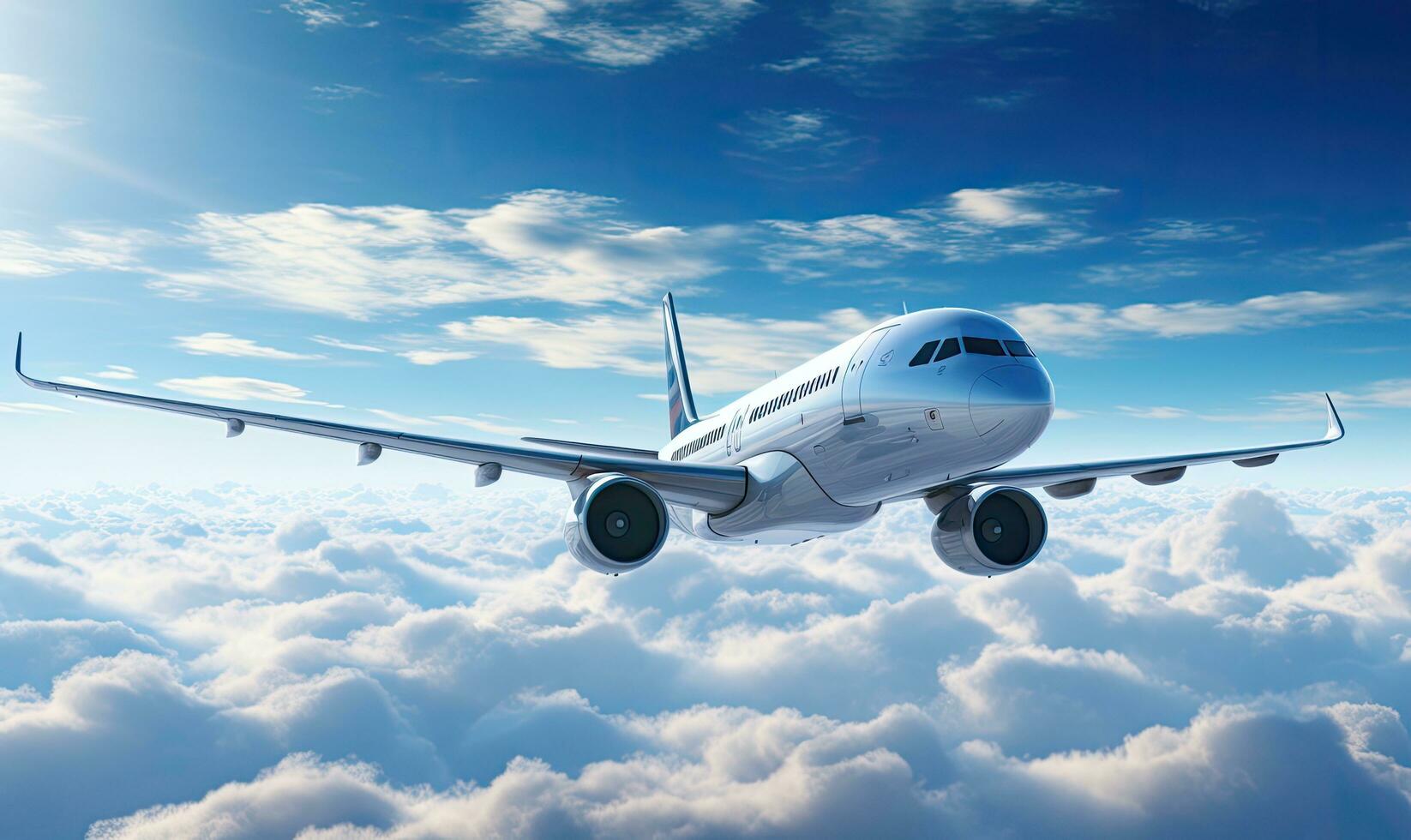 Airplane in sky background 26749007 Stock Photo at Vecteezy