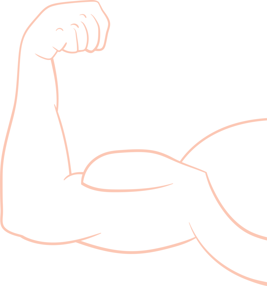 Muscle arm drawing clipart png