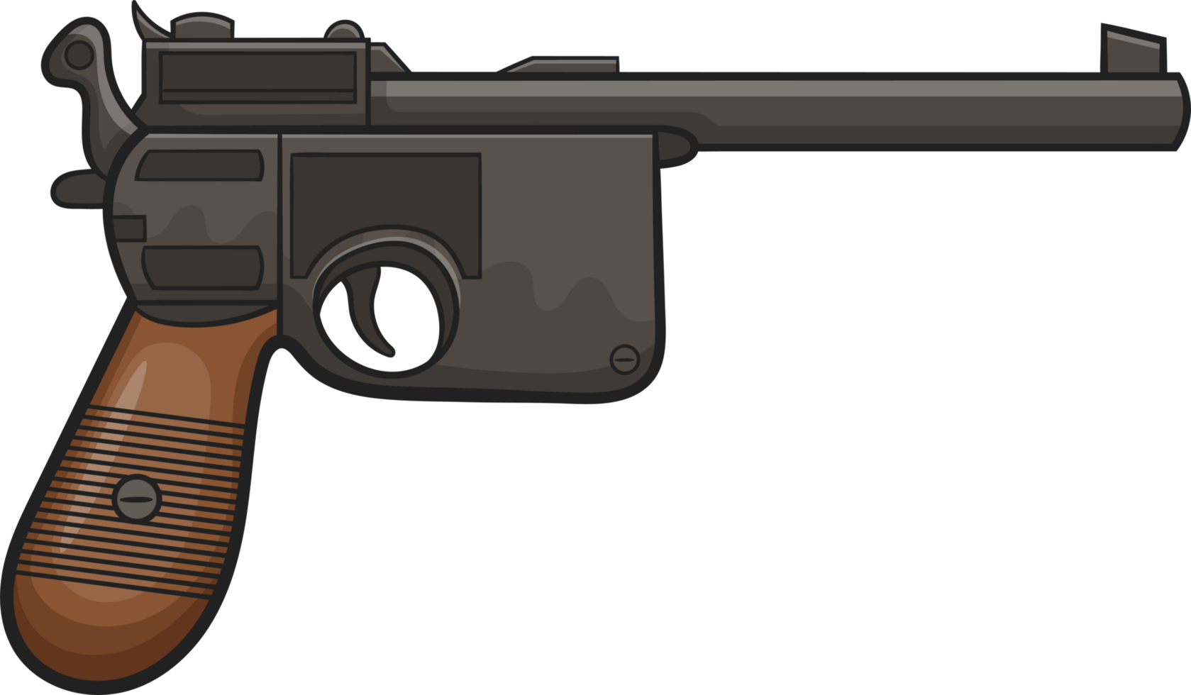 Pistol clipart design png