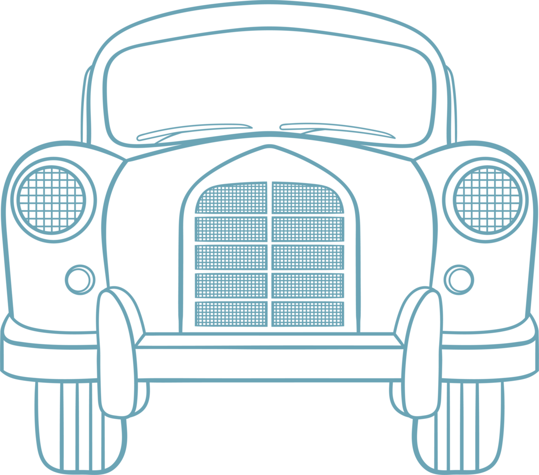 Old retro car clipart png