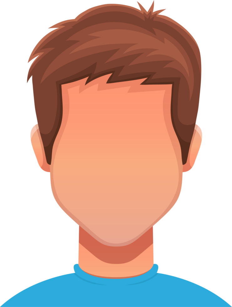 homem face clipart png