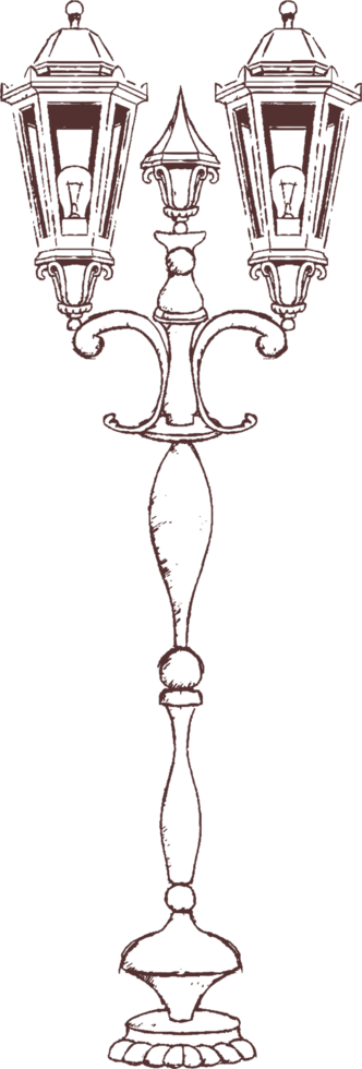Vintage lamp clipart png